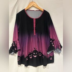 Black and Purple Pumpkin Blouse
